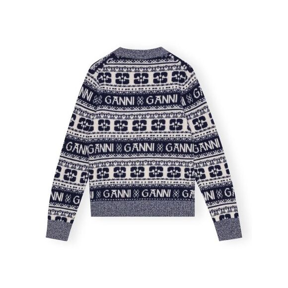 Ganni Women Wool Crewneck Jumper - Picture 2 of 2